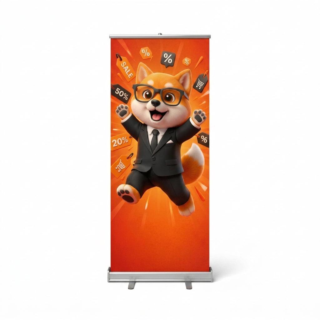Pop-up Banner Stand | Starry Sky Gold & Black | FUXLShop