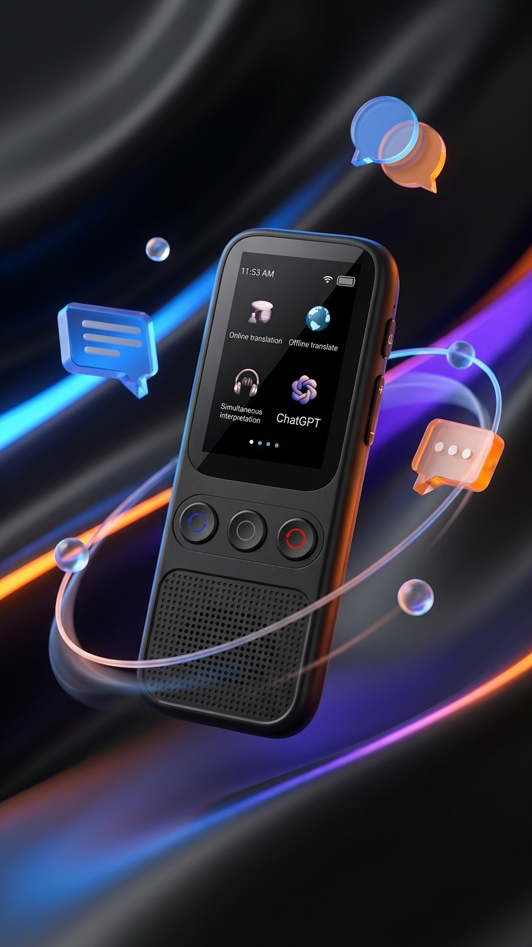 Sprachübersetzer S80 – 138 Sprachen, WiFi & Offline, Fotoübersetzung, Touchscreen