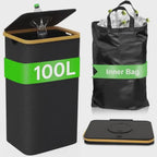 Faltbarer Flaschensammler 100L – Oxford-Nylon, reißest, waschbar, ca. 35 Flaschen