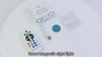 Silberne rgb led wandleuchte mit bewegungssensor und usb akku mit warmem licht günstig online bestellen geschenkideen