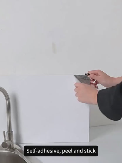 Stickers muraux effet marbre auto-adhésifs - Papier peint autocollant en vinyle de qualité supérieure pour cuisine, salle de bain et salon