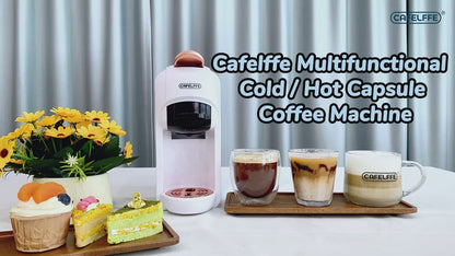 MK606 5-in-1 Kapsel-Espressomaschine – 19 Bar Druck, kompatibel mit Nescafé, DG, K-Cup & Pulver, energiesparend, modernes Design