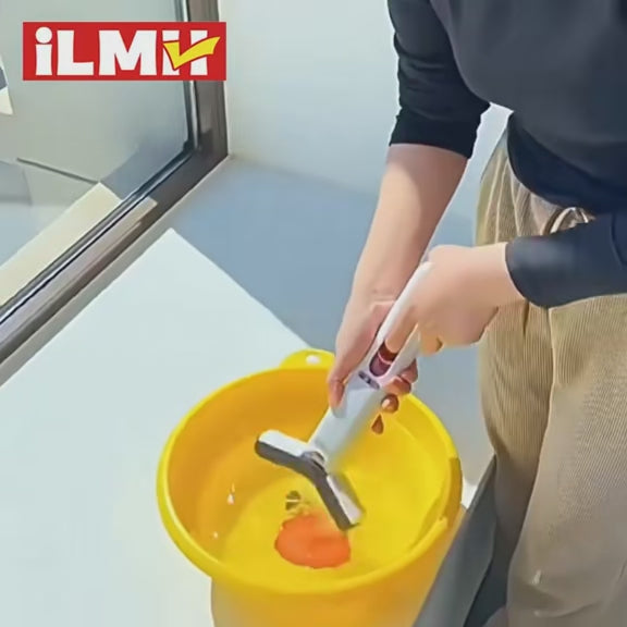 Mini Selbst-Quetsch Mopp mit Schwamm – Faltbar & Leicht für Küche & Bad