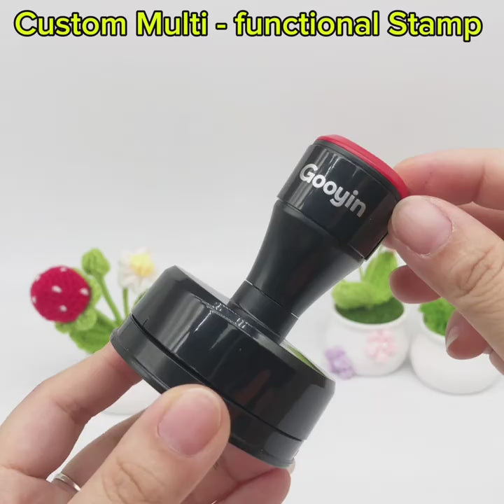 Personalized Self-Inking Stamp - Custom Logo Business Stamp with Your Own Design for Packaging, Beekeeping & Small Businesses